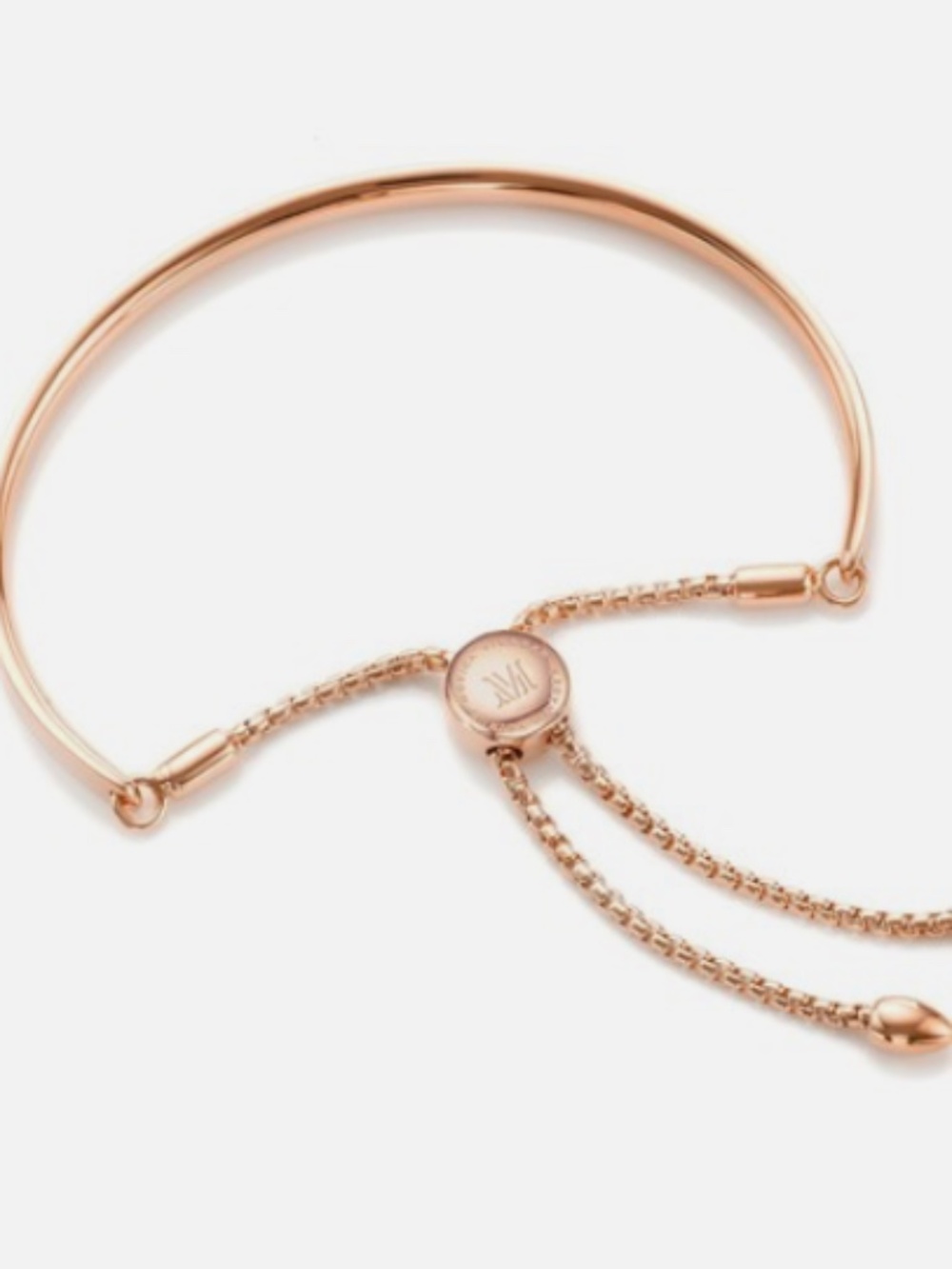 Monica Vinader Fiji Friendship Standart Chain Bracelet 18ct Rose Gold Vermeil